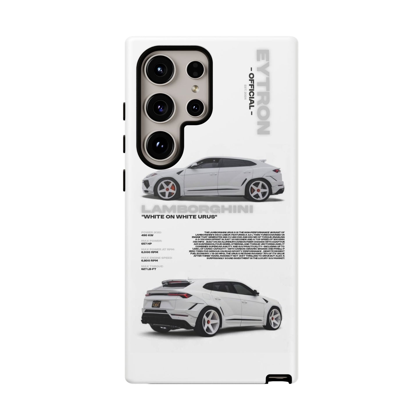"White On White Urus" Sturdy Case