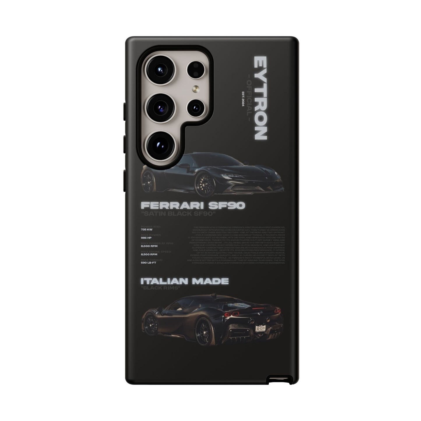 "Satin Black SF90" Sturdy Case