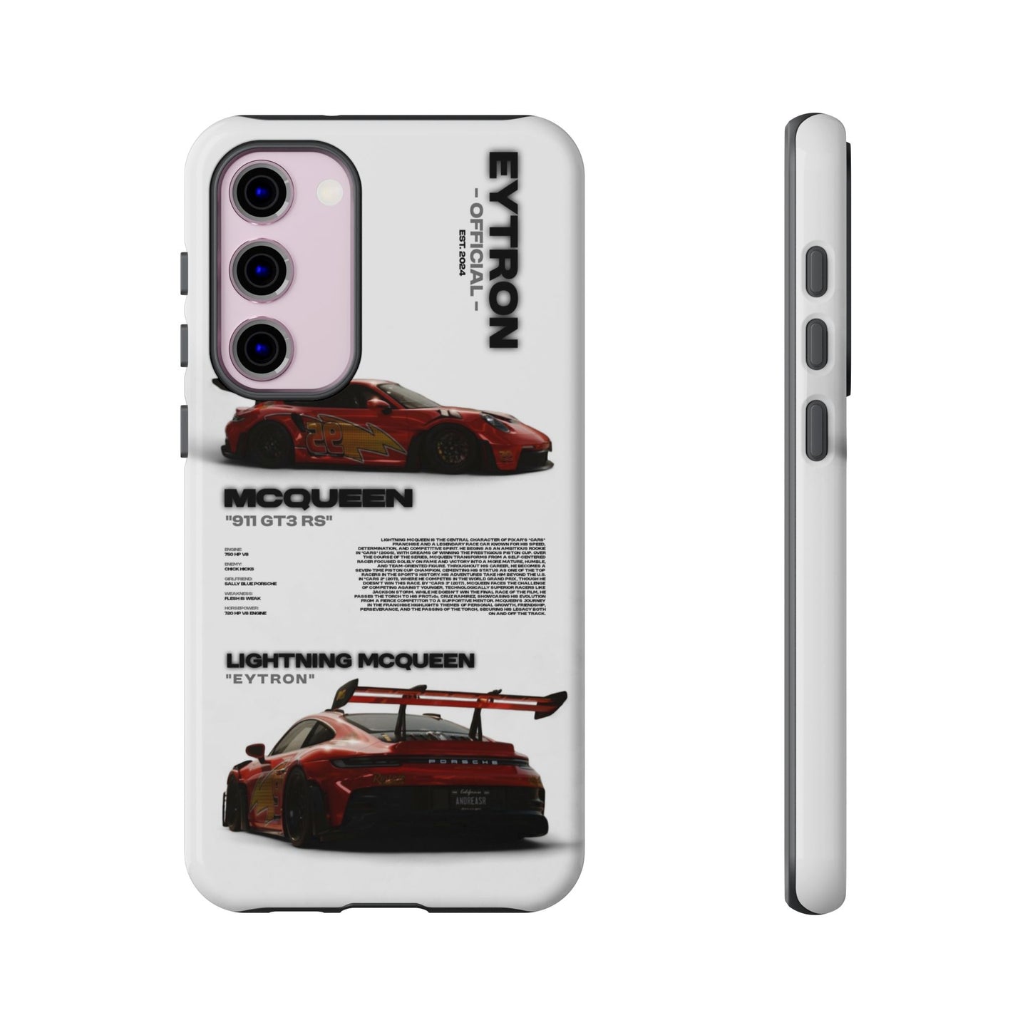 "McQueen" White Tough Case