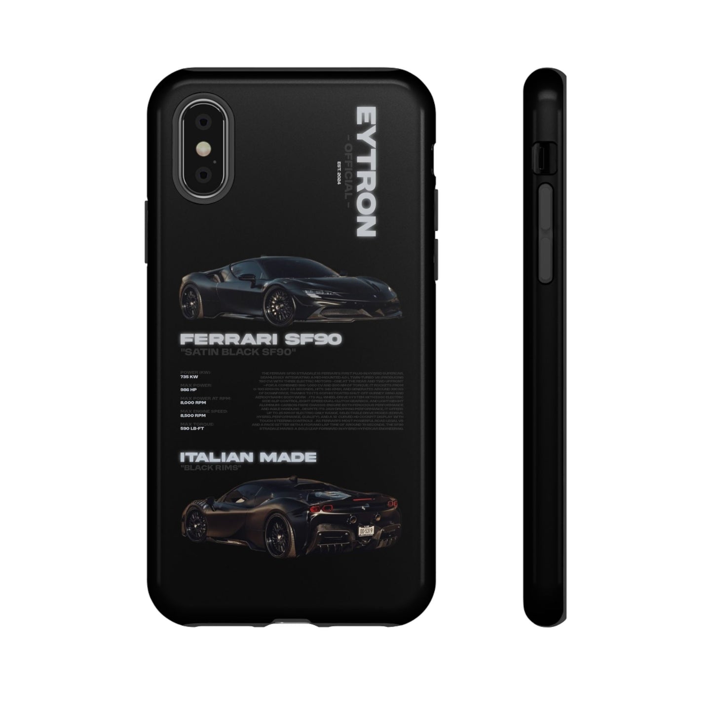 "Satin Black SF90" Sturdy Case