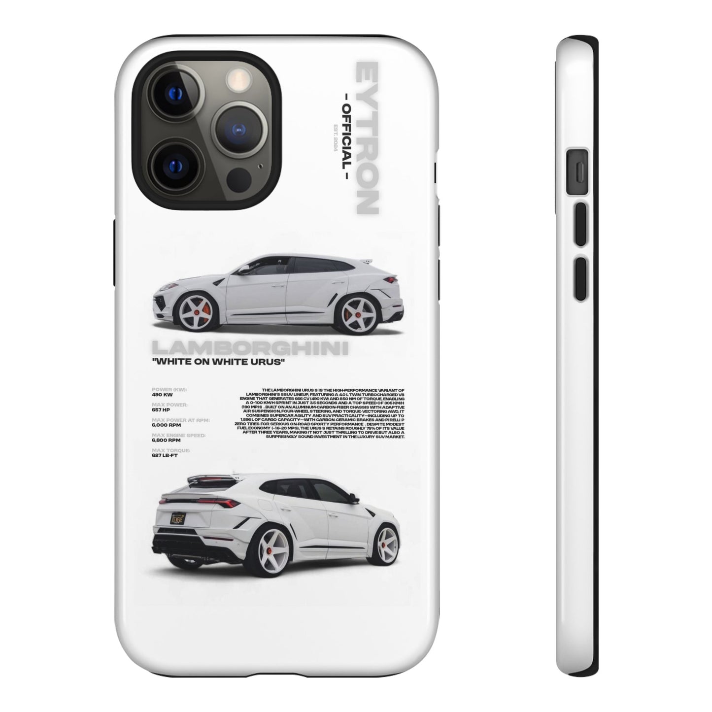 "White On White Urus" Sturdy Case