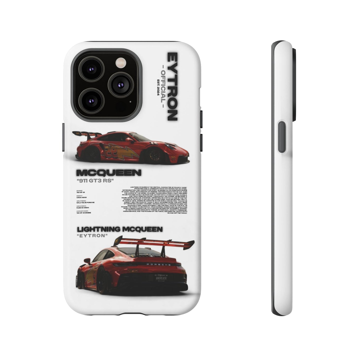 "McQueen" White Tough Case