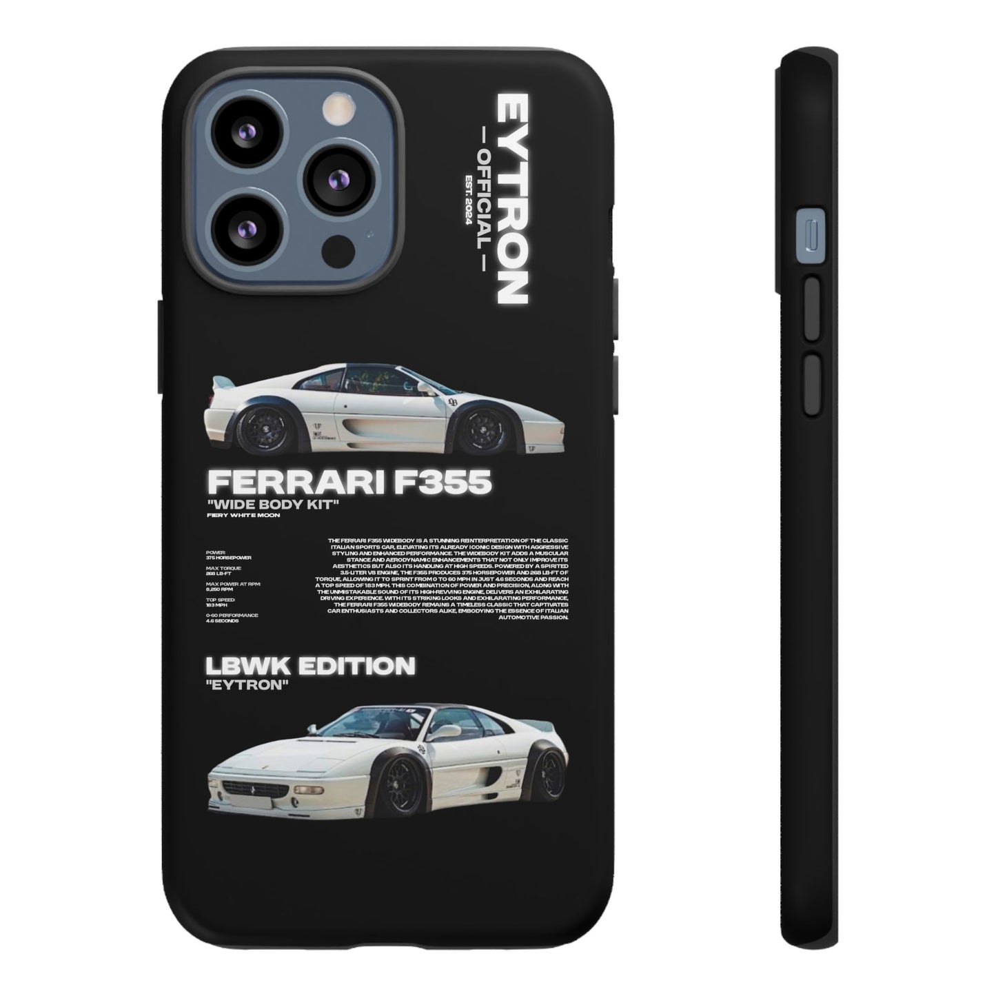 "Fiery White Moon" Sturdy Case
