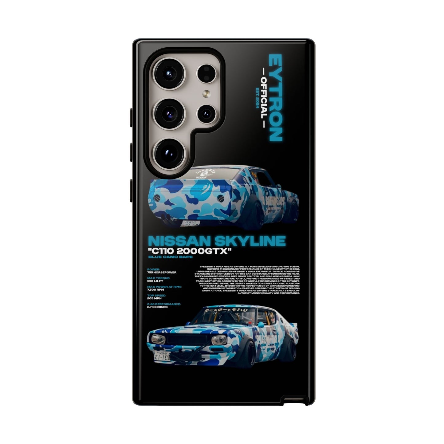 "Blue Camo Bape" Sturdy Case