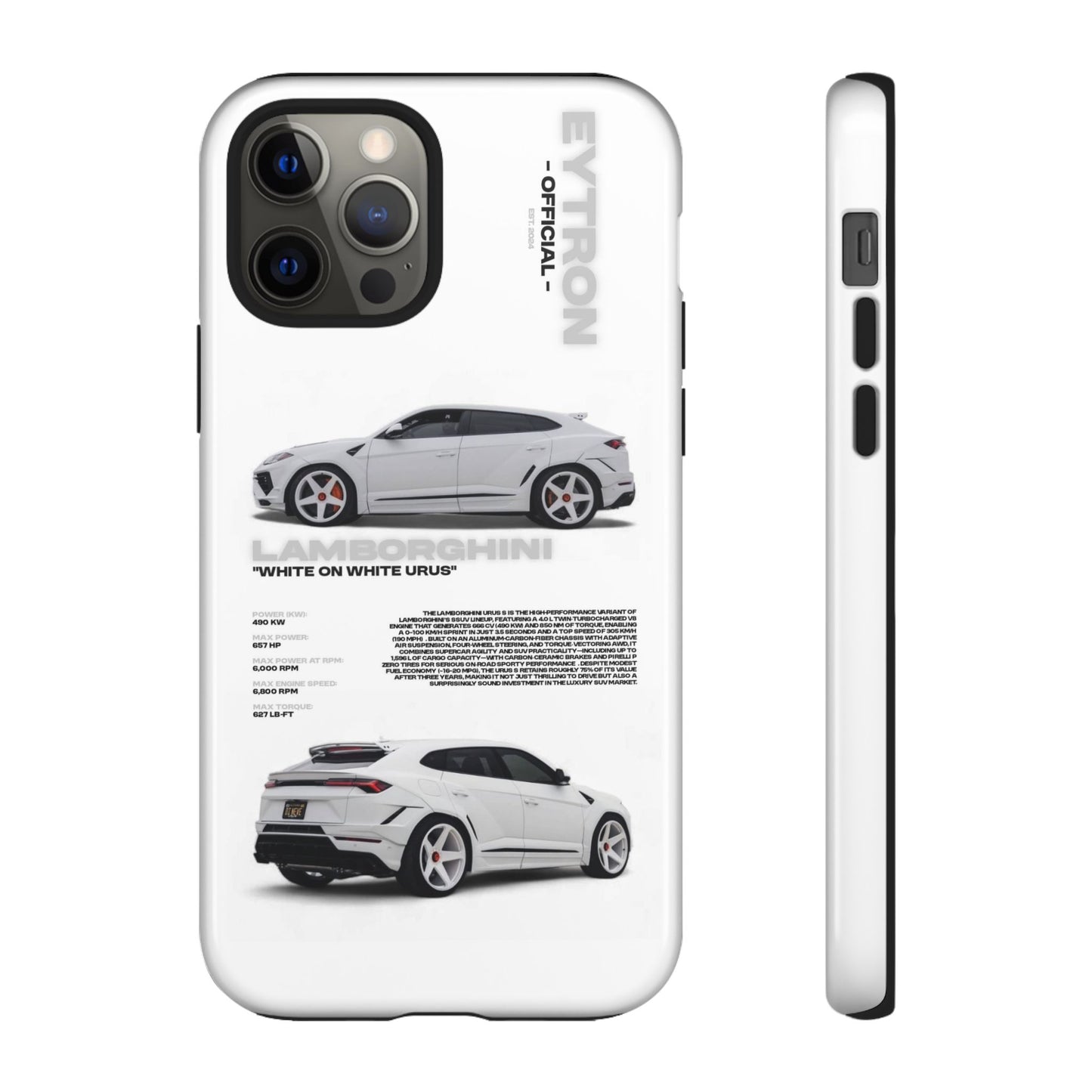 "White On White Urus" Sturdy Case