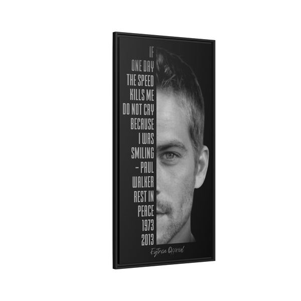 "PW" Framed Matte Canvas