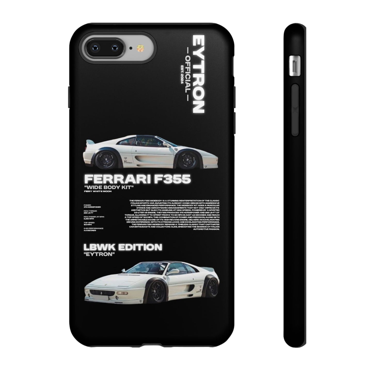 "Fiery White Moon" Sturdy Case