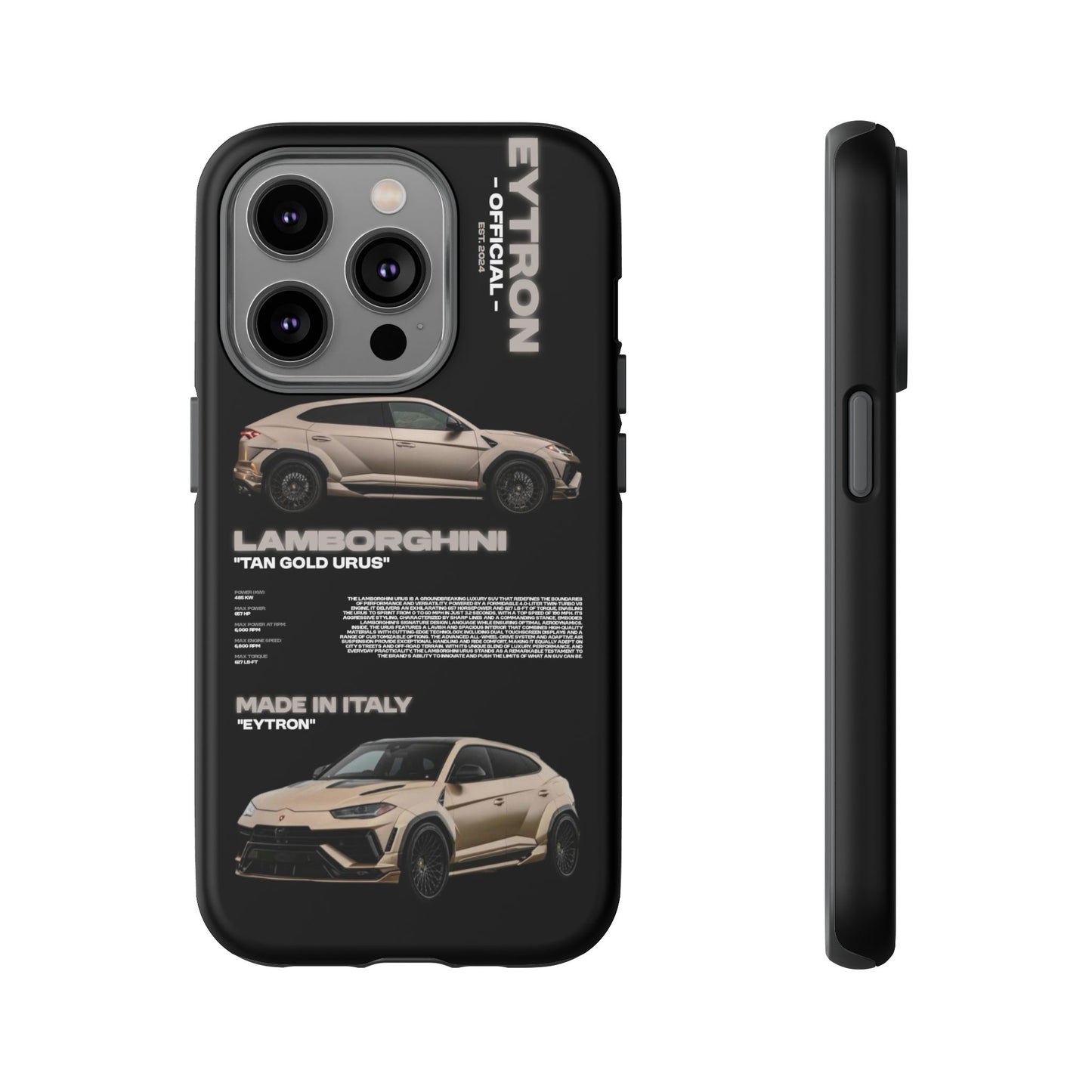 "Tan Gold Urus" Sturdy Case