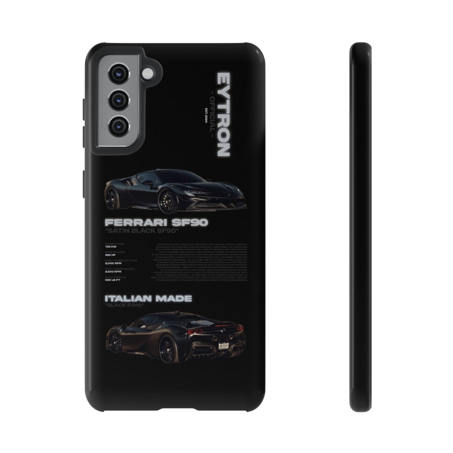 "Satin Black SF90" Sturdy Case