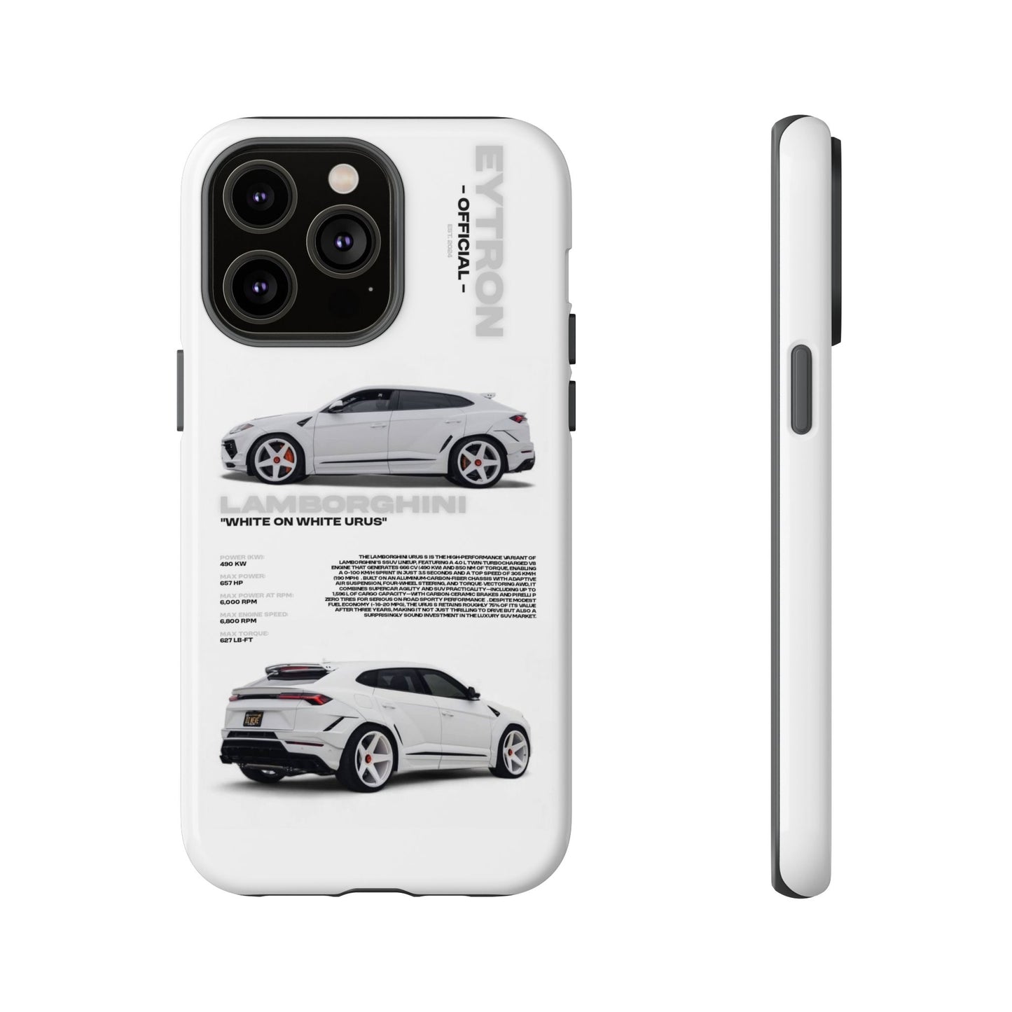 "White On White Urus" Sturdy Case