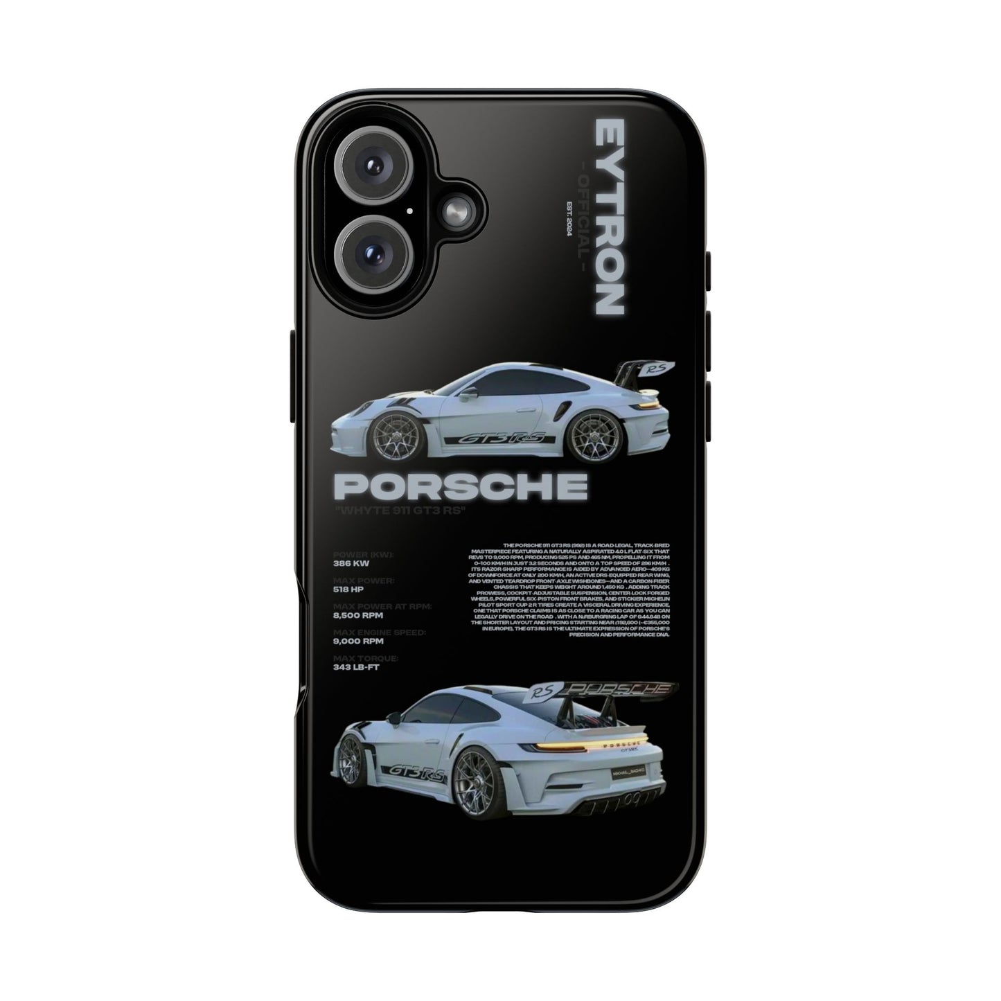 "Whyte 911 GT3 RS" Sturdy Case