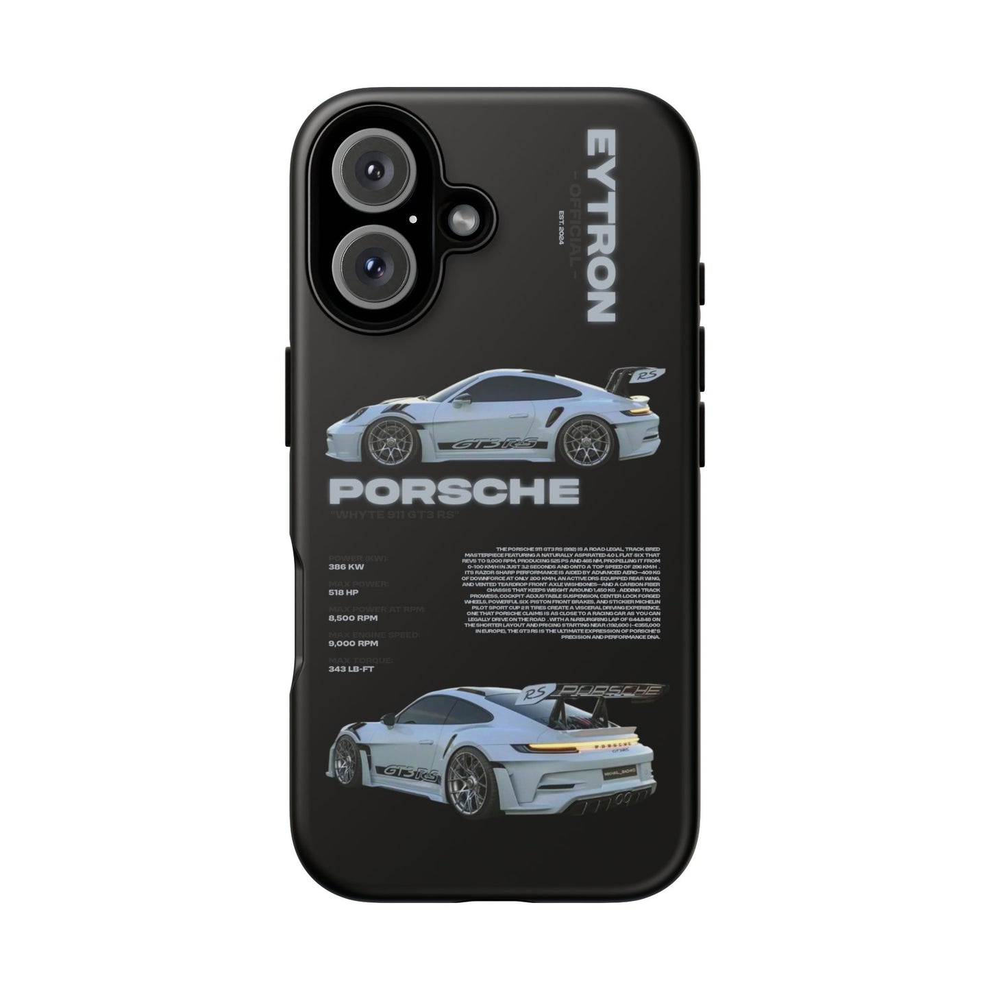 "Whyte 911 GT3 RS" Sturdy Case