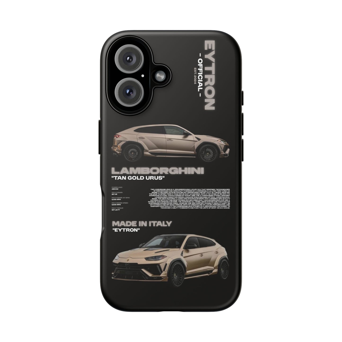 "Tan Gold Urus" Sturdy Case