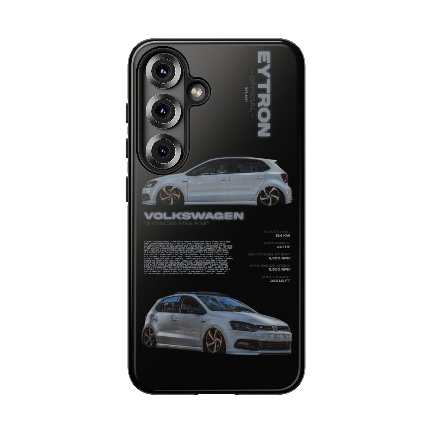 "Stanced MK5 R32" Sturdy Case