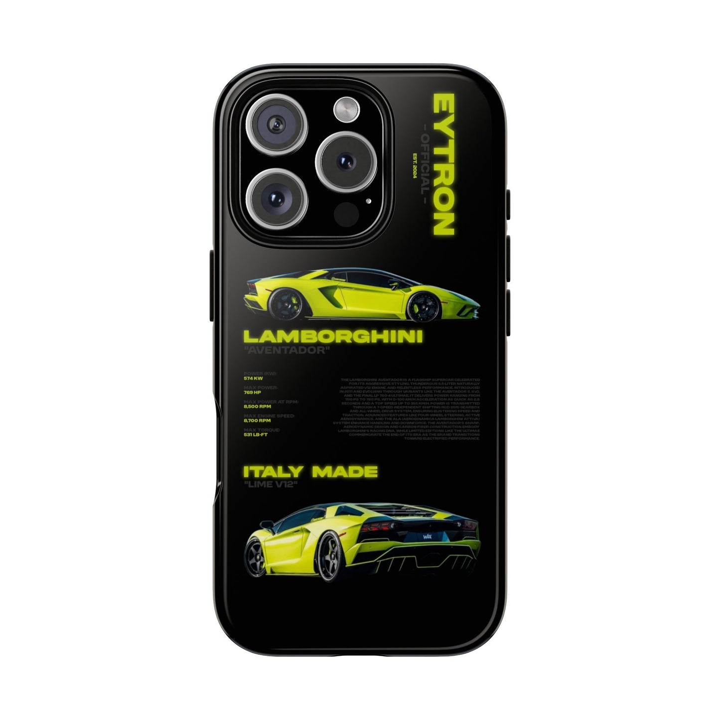"Lime Bull" Sturdy Case