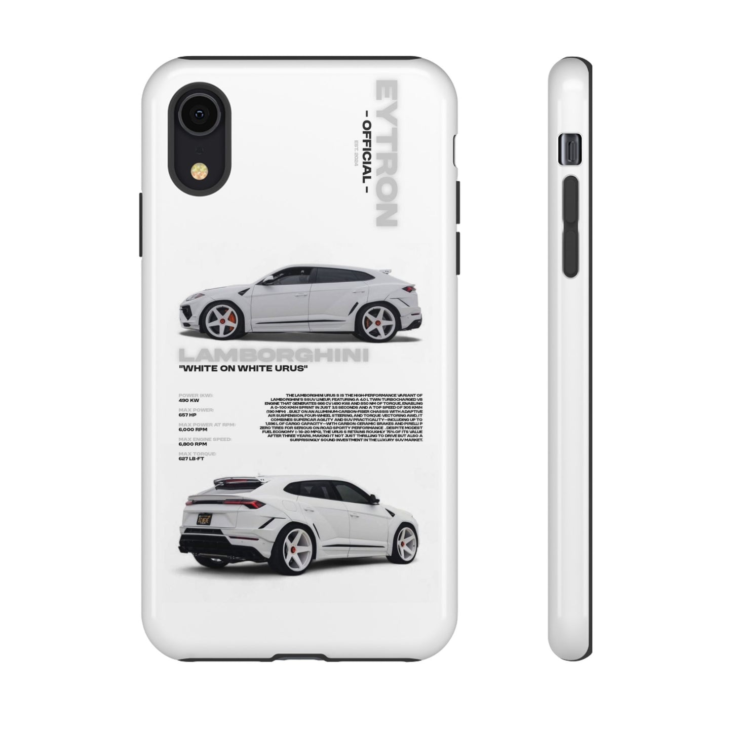 "White On White Urus" Sturdy Case