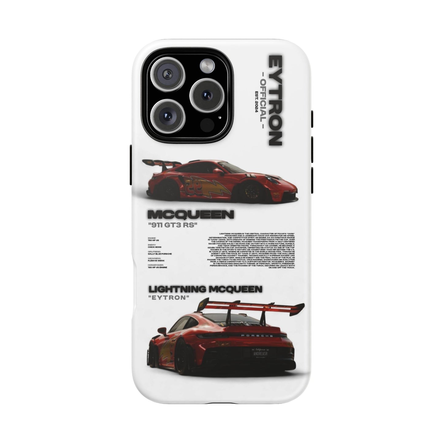"McQueen" White Tough Case