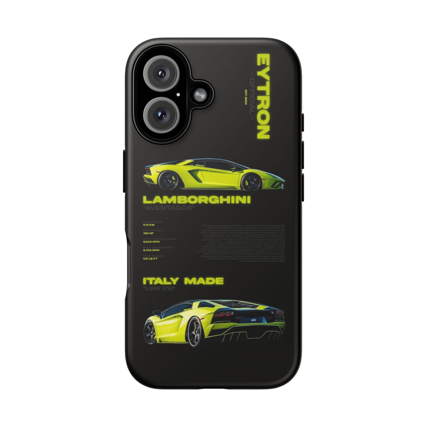 "Lime Bull" Sturdy Case