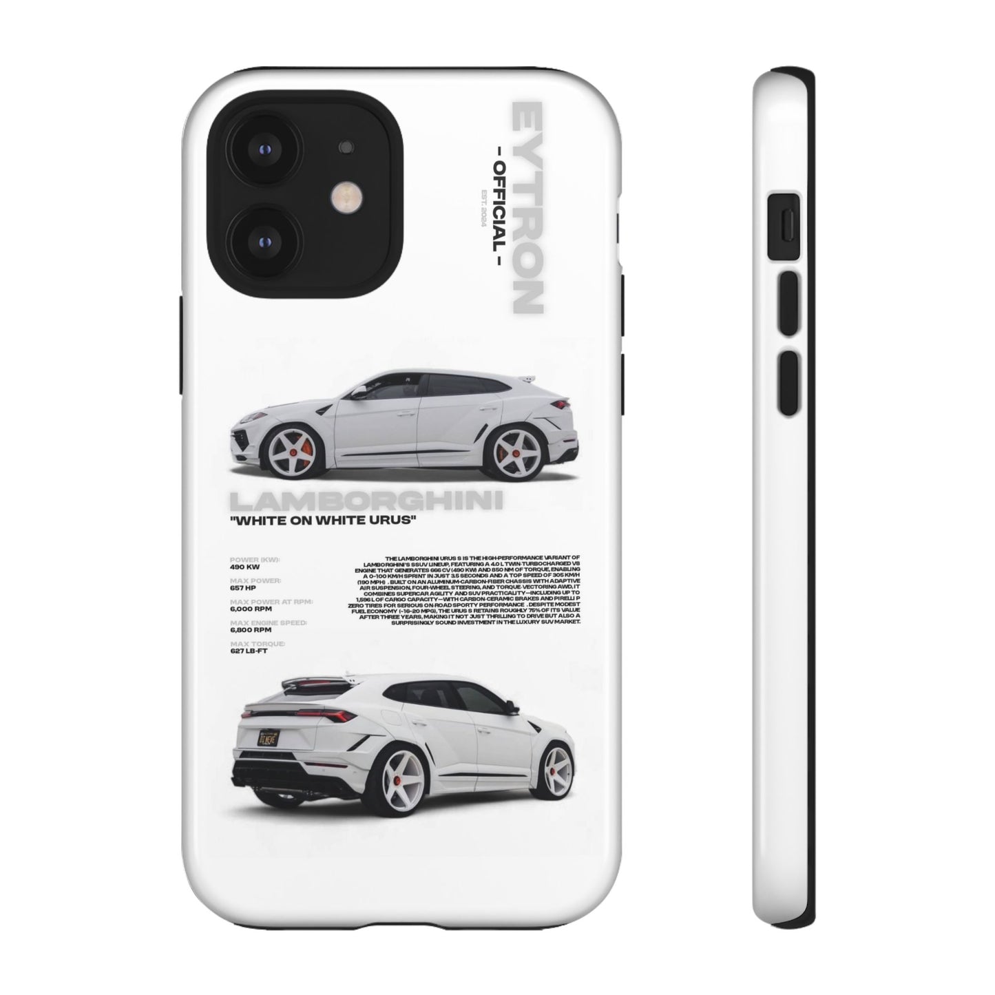 "White On White Urus" Sturdy Case