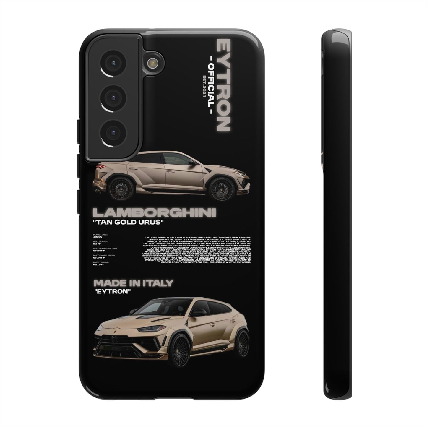 "Tan Gold Urus" Sturdy Case