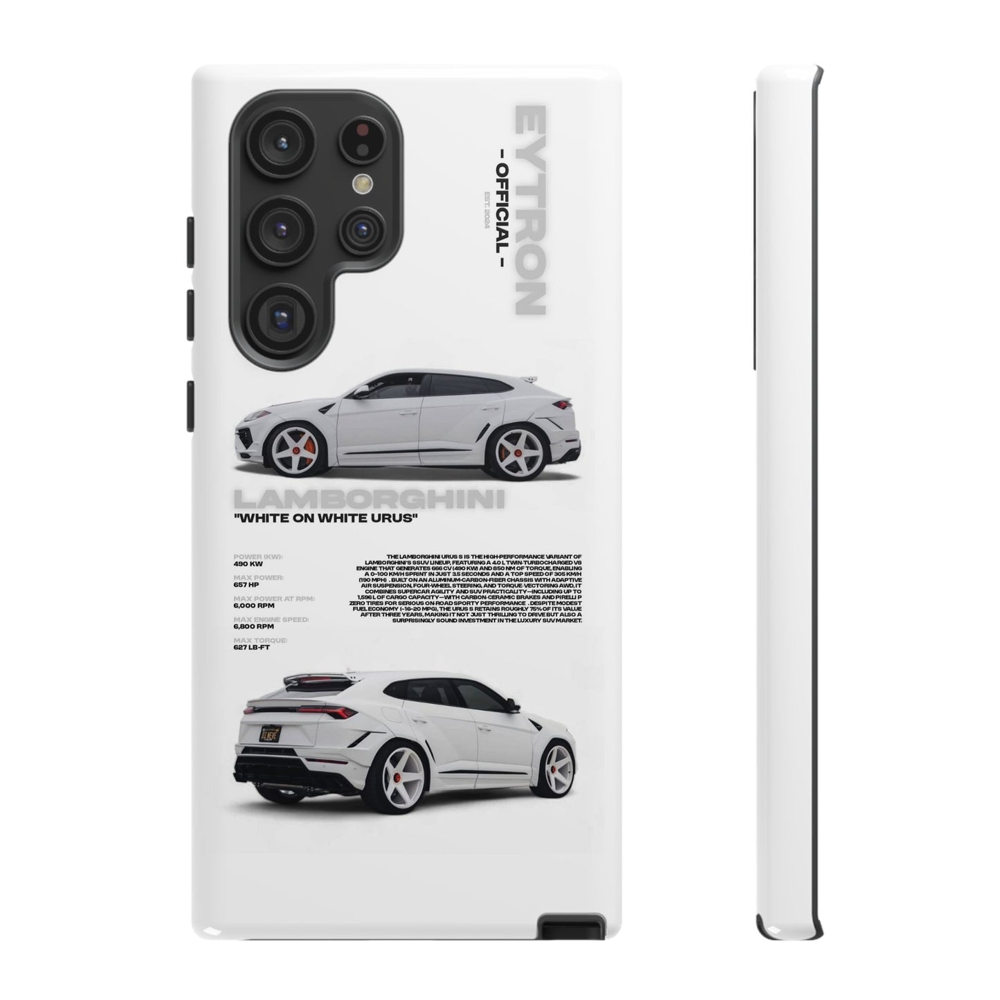 "White On White Urus" Sturdy Case