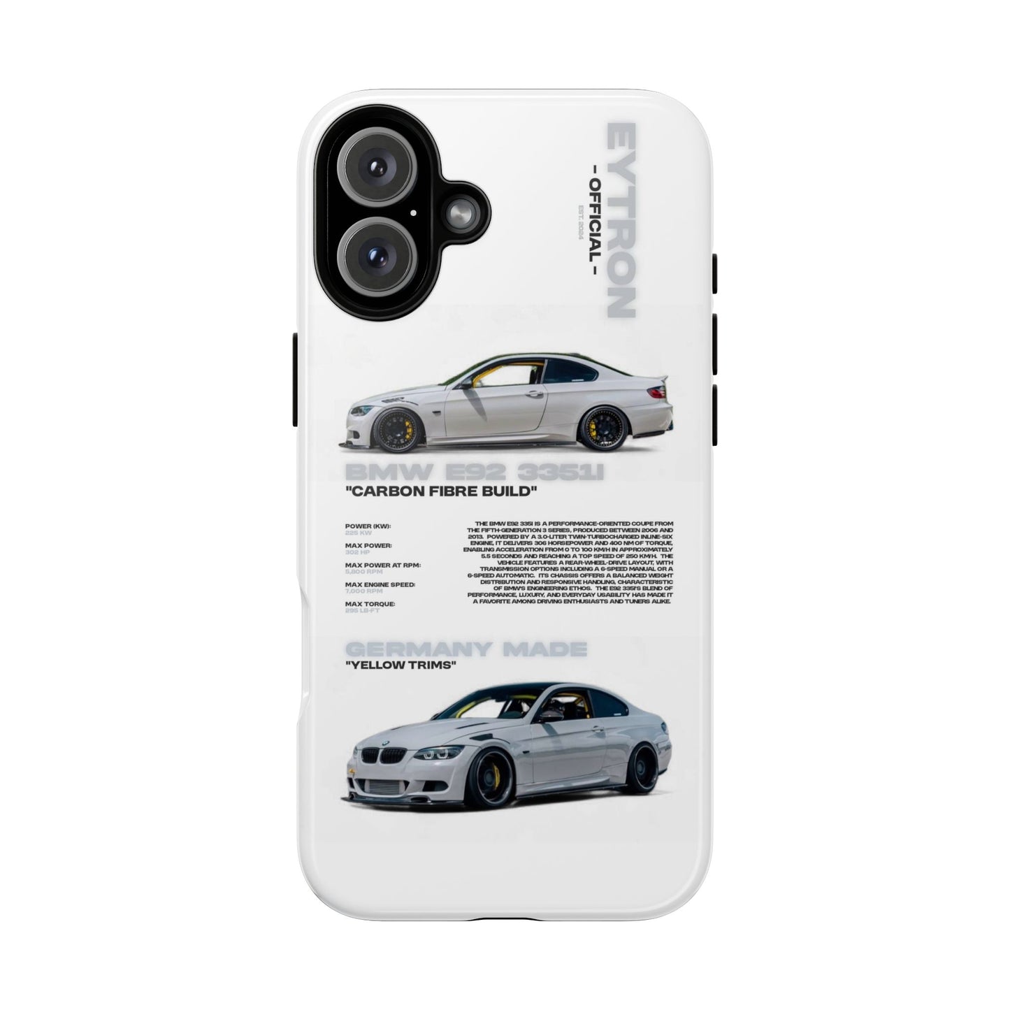 "Carbon E92" Sturdy Case
