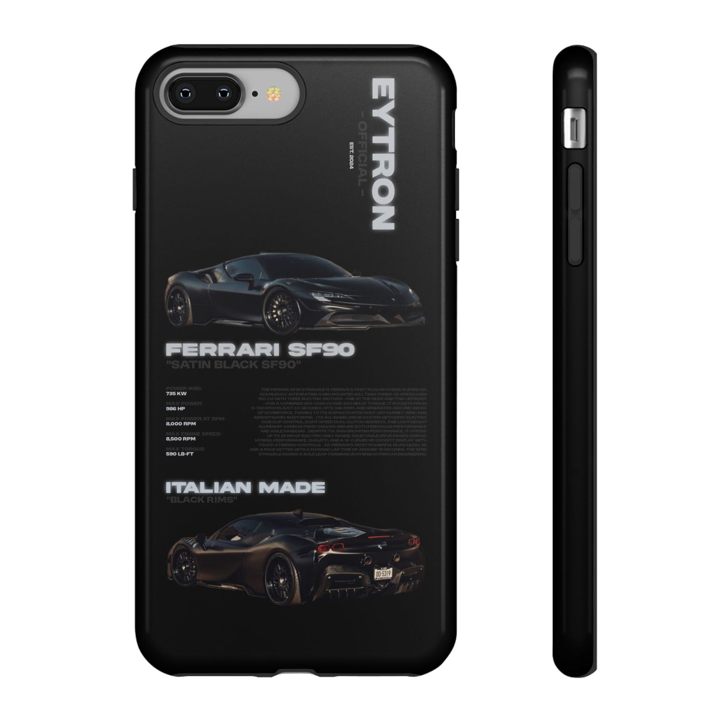 "Satin Black SF90" Sturdy Case