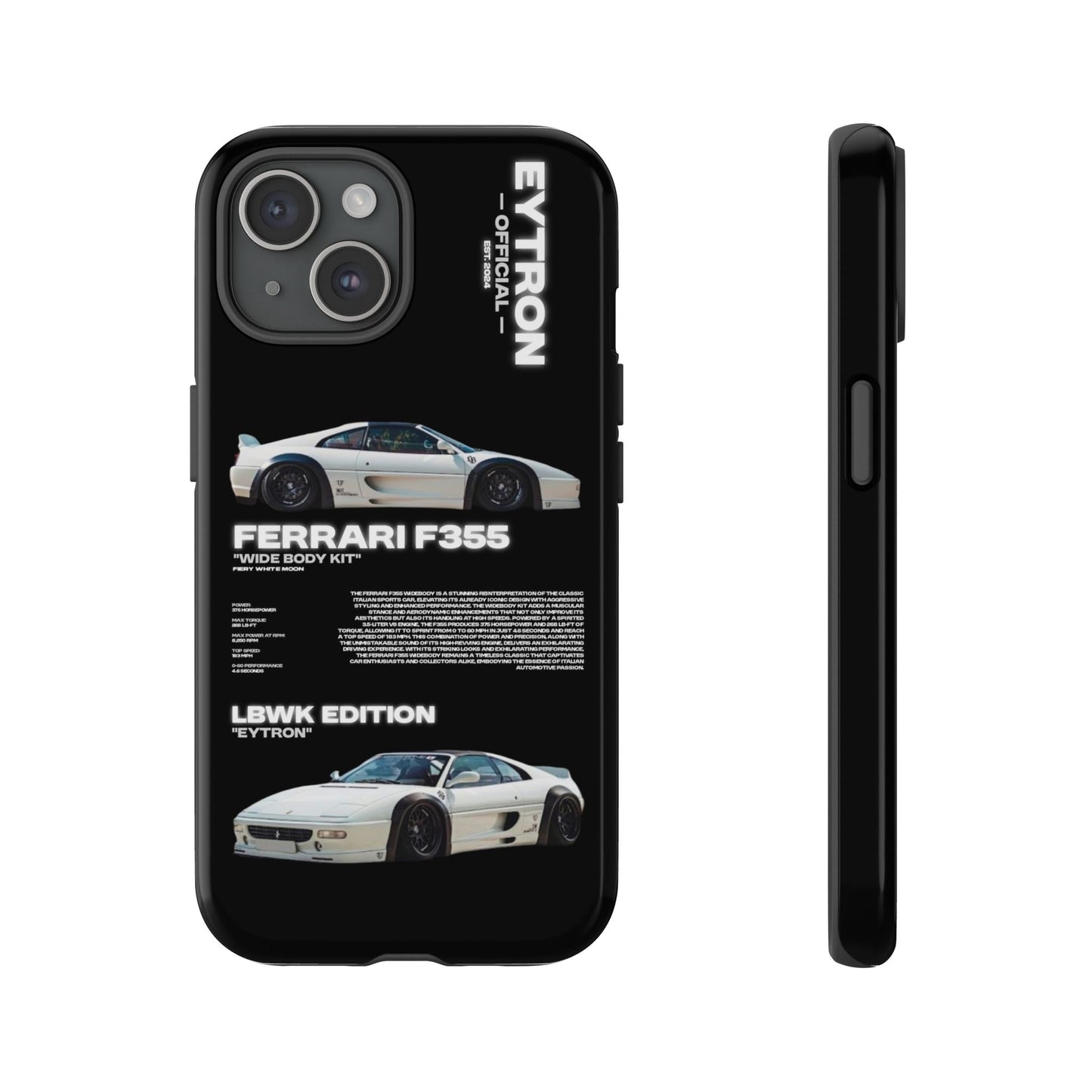 "Fiery White Moon" Sturdy Case