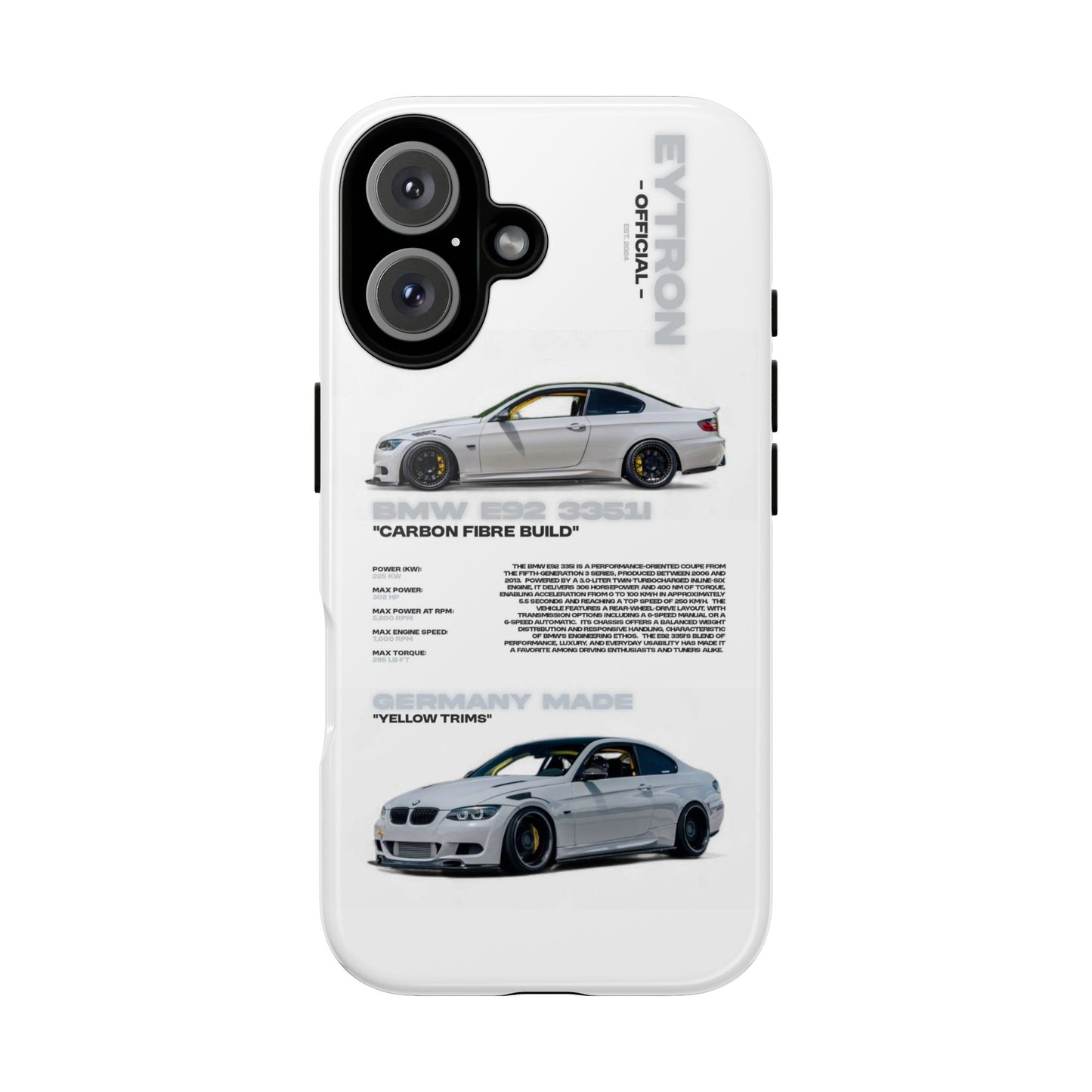 "Carbon E92" Sturdy Case