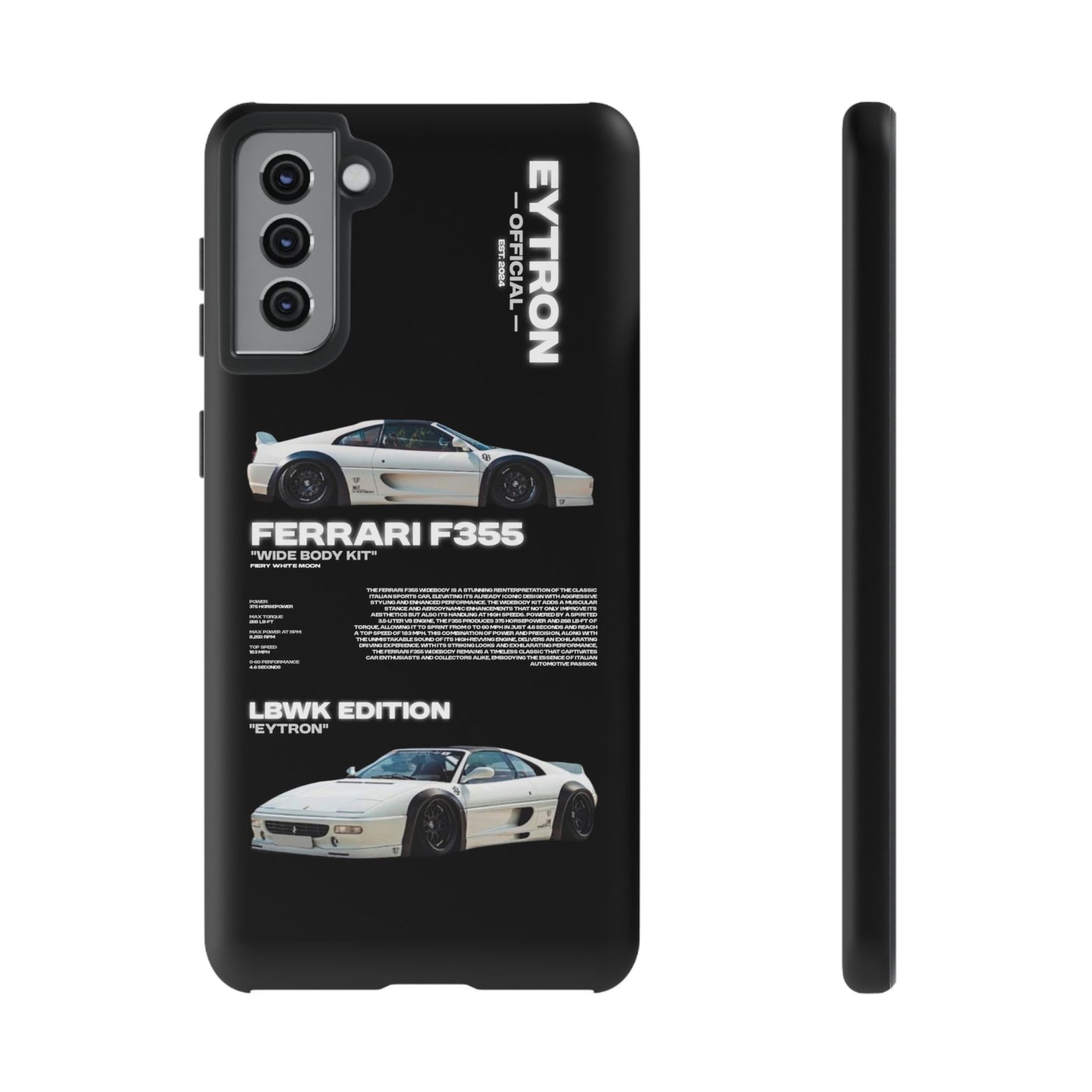"Fiery White Moon" Sturdy Case