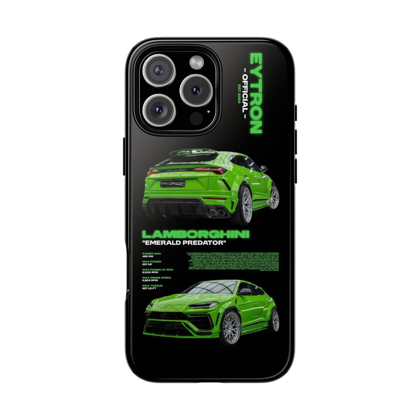 "Emerald Predator" Sturdy Case