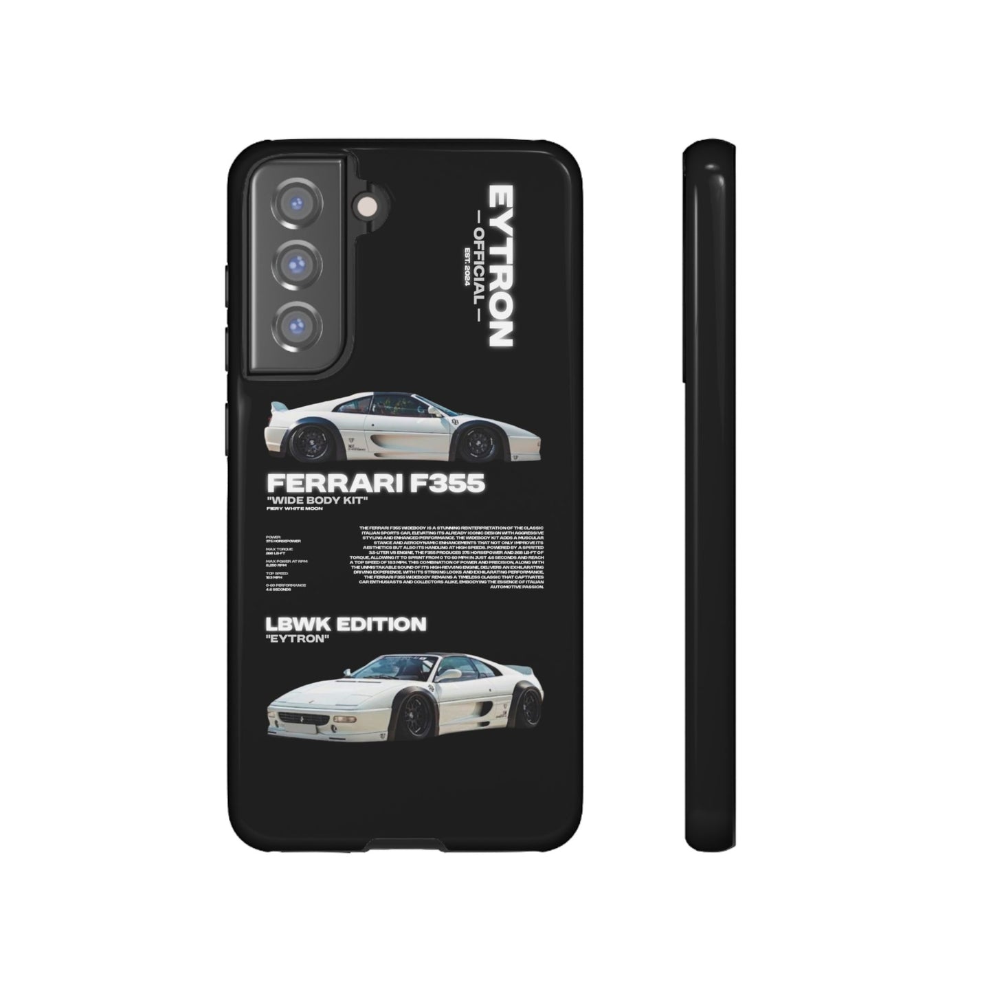 "Fiery White Moon" Sturdy Case