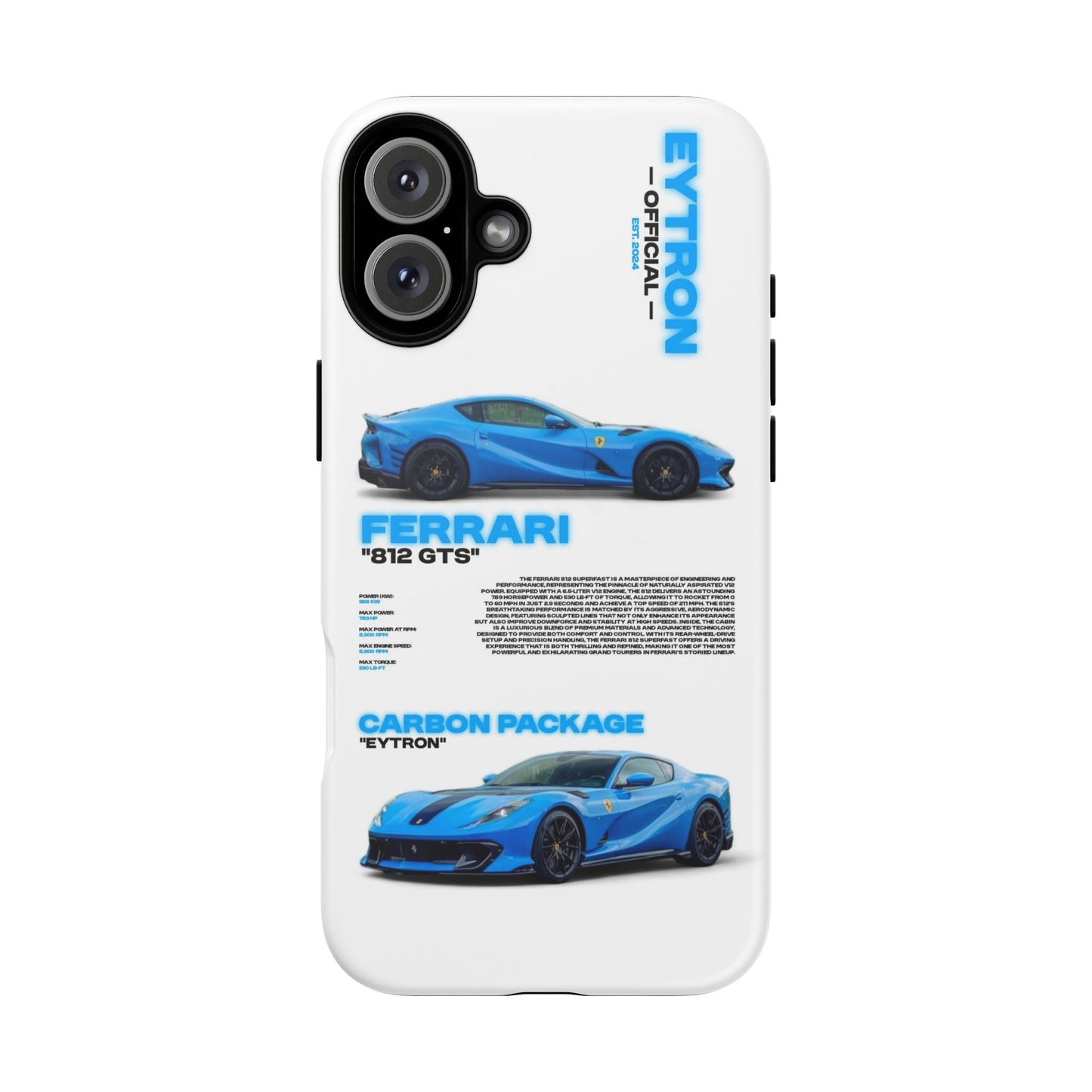 "Azure Bullet" Sturdy Case