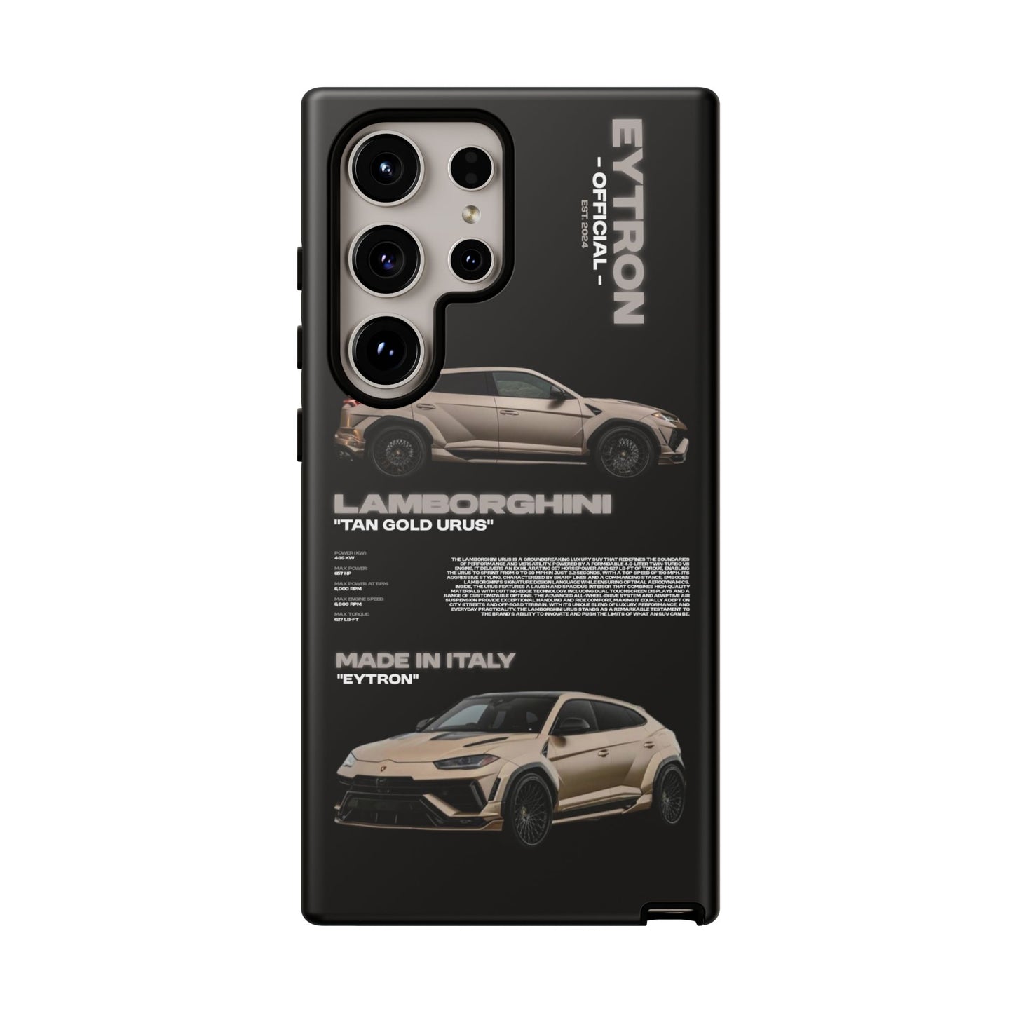 "Tan Gold Urus" Sturdy Case