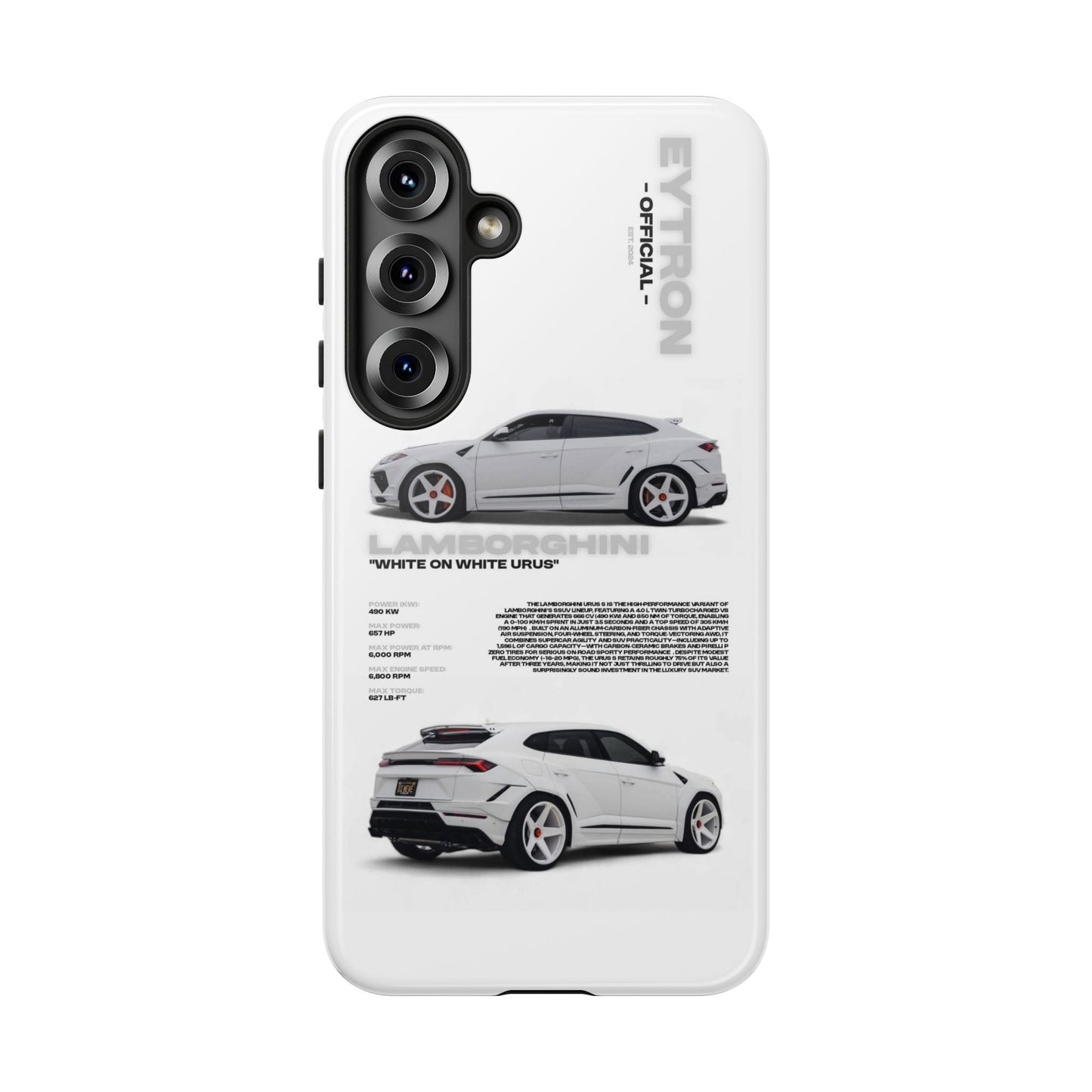 "White On White Urus" Sturdy Case