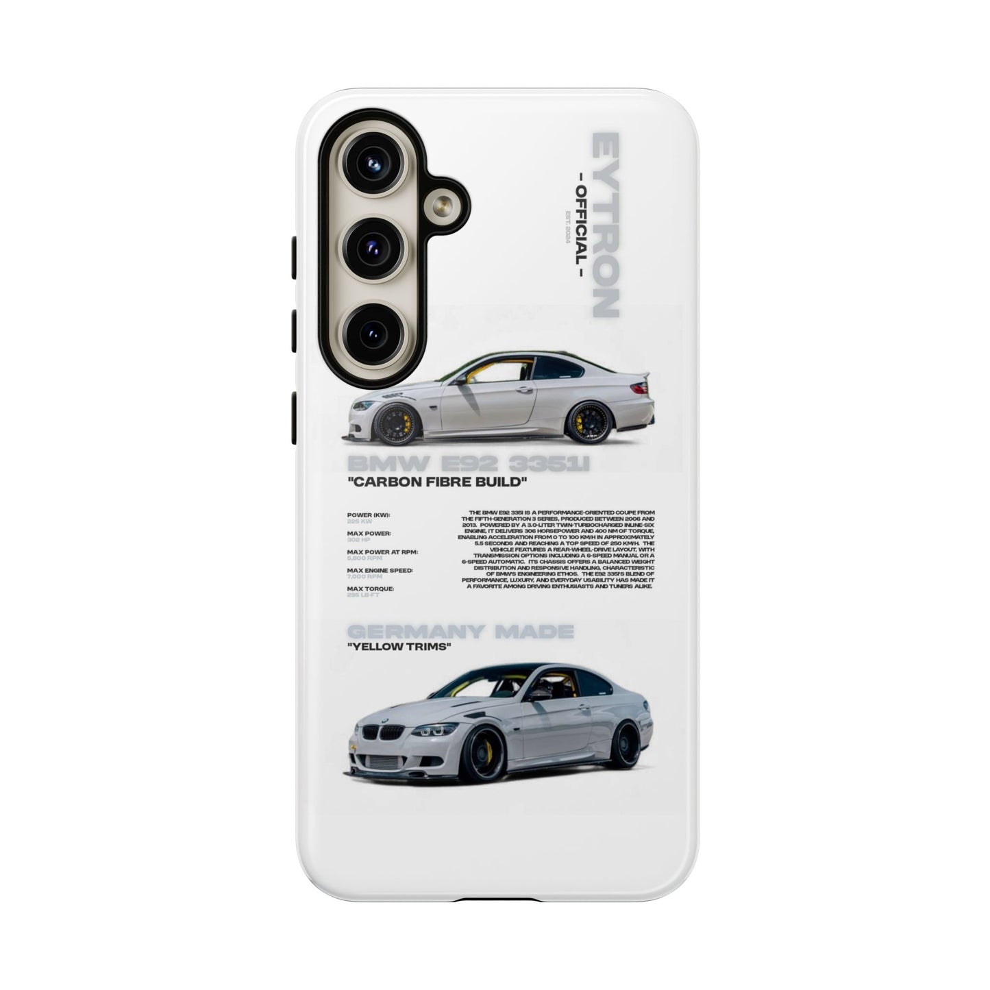 "Carbon E92" Sturdy Case
