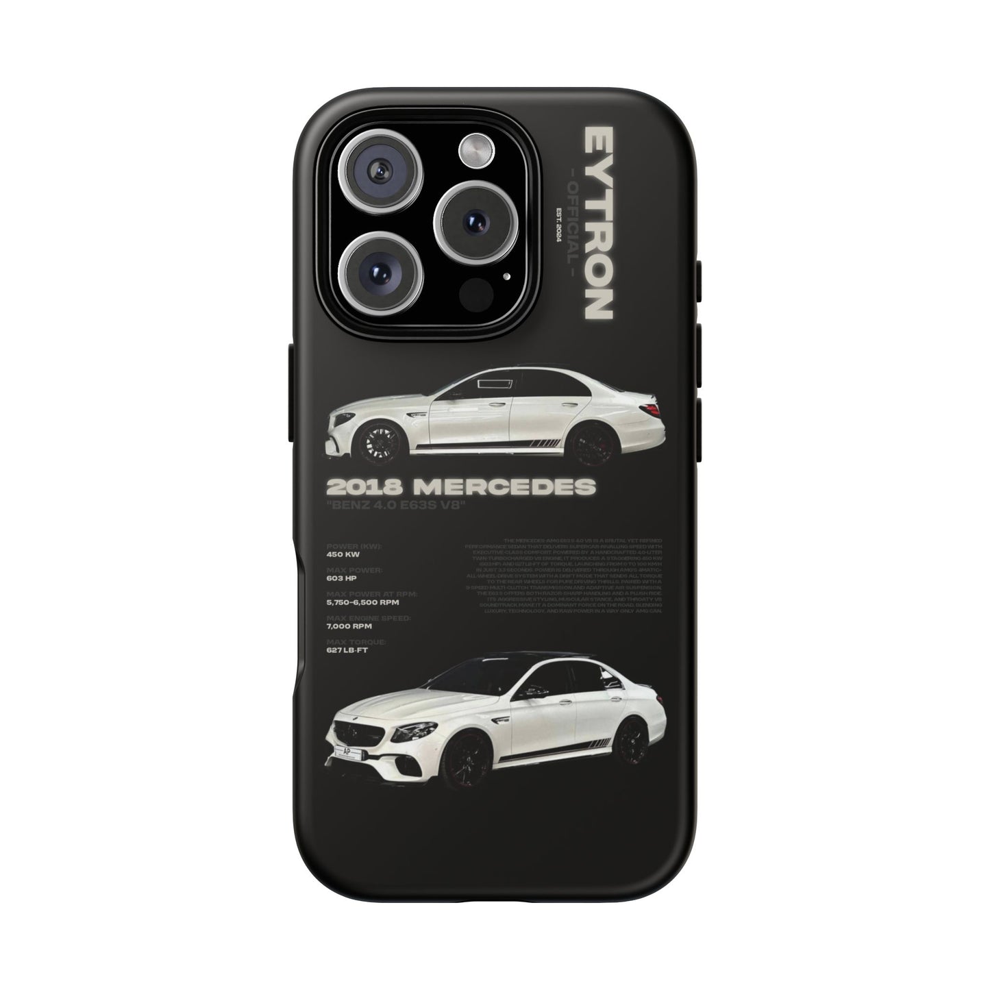 "Benz 4.0 E63S V8" Sturdy Case