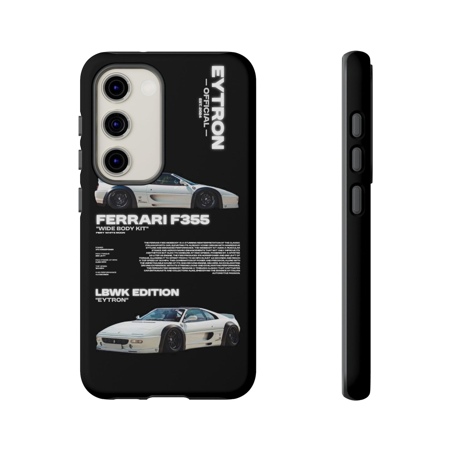 "Fiery White Moon" Sturdy Case