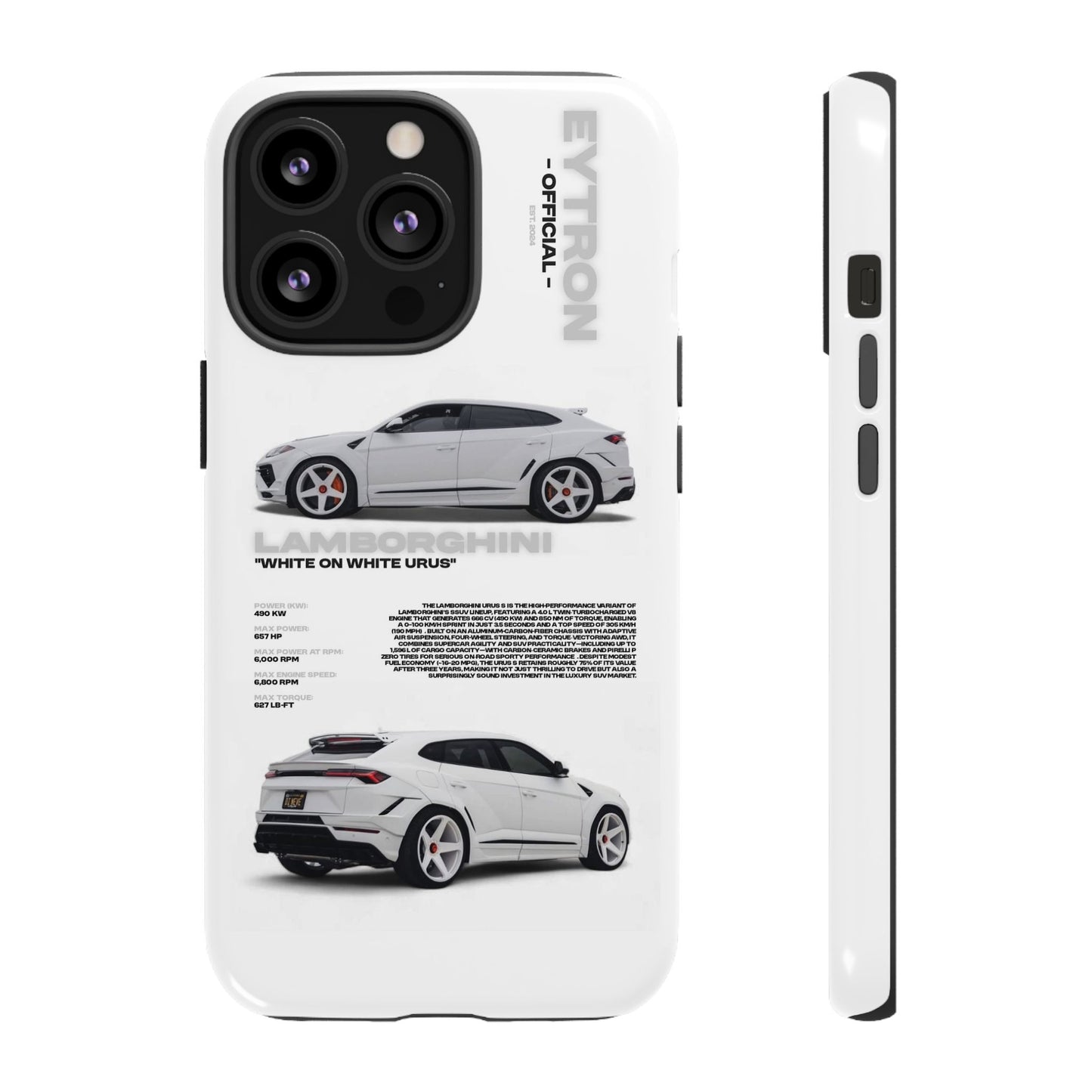 "White On White Urus" Sturdy Case