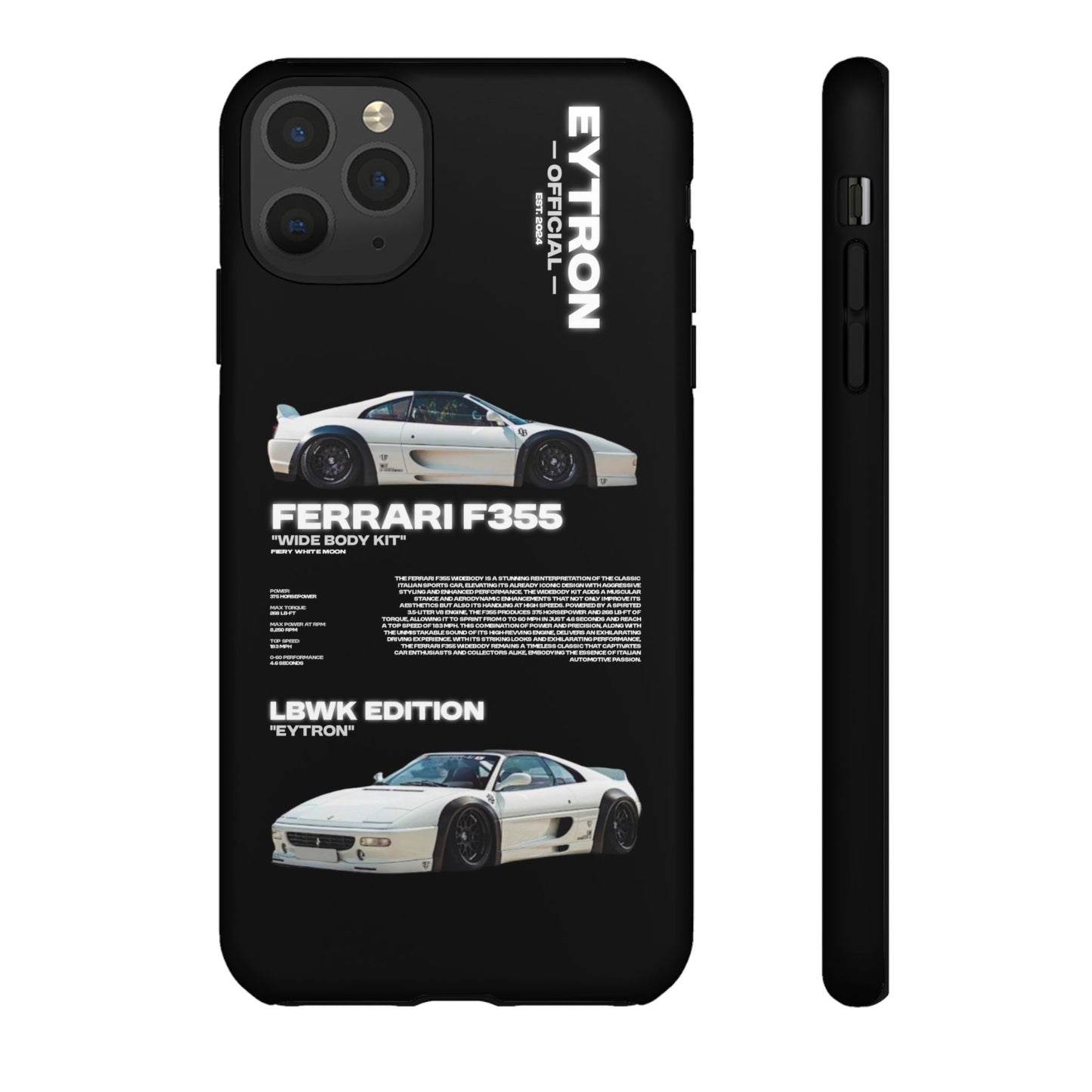 "Fiery White Moon" Sturdy Case