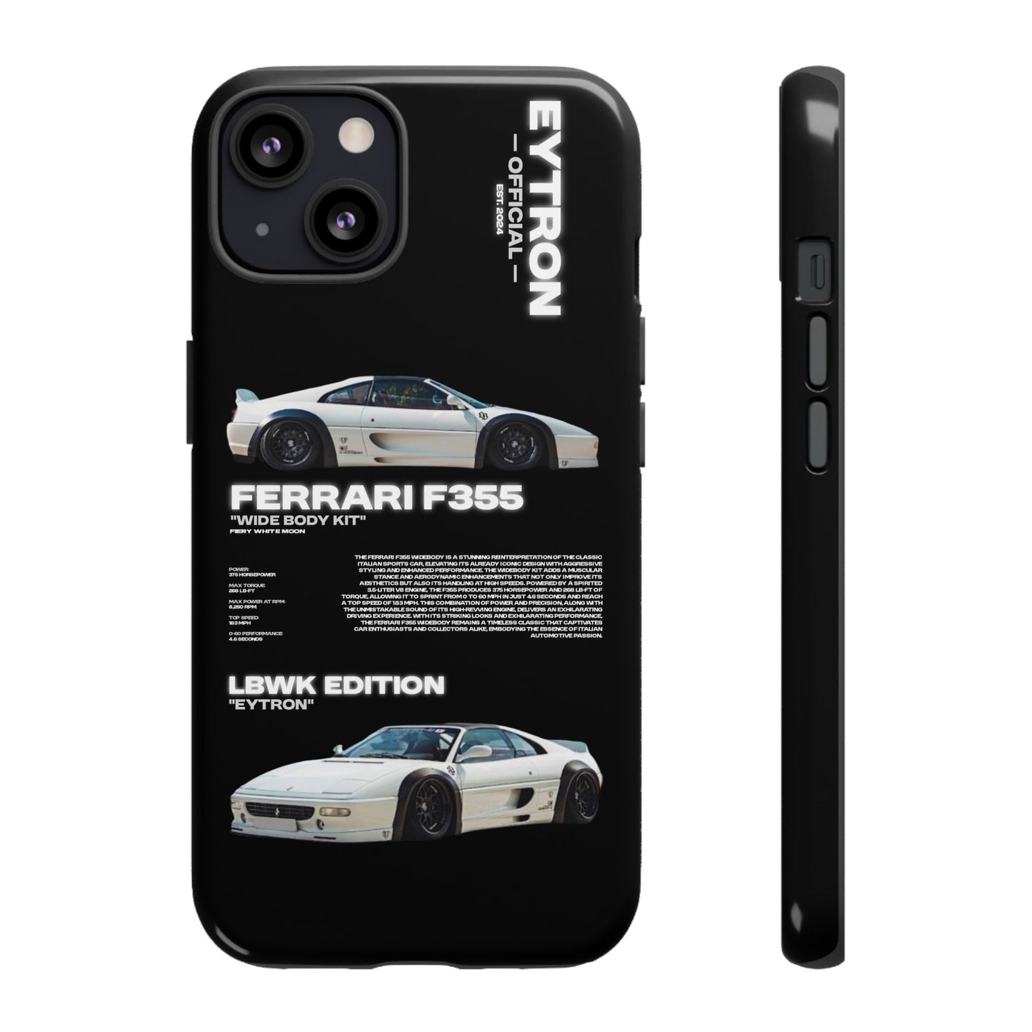 "Fiery White Moon" Sturdy Case