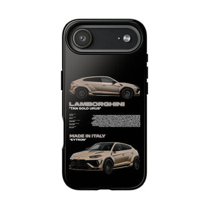 "Tan Gold Urus" Sturdy Case