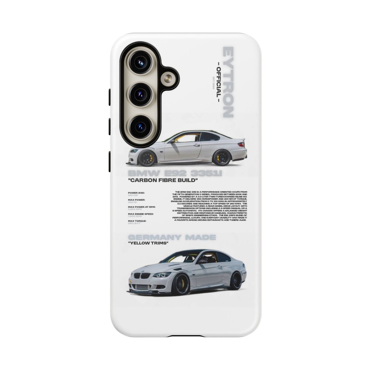 "Carbon E92" Sturdy Case