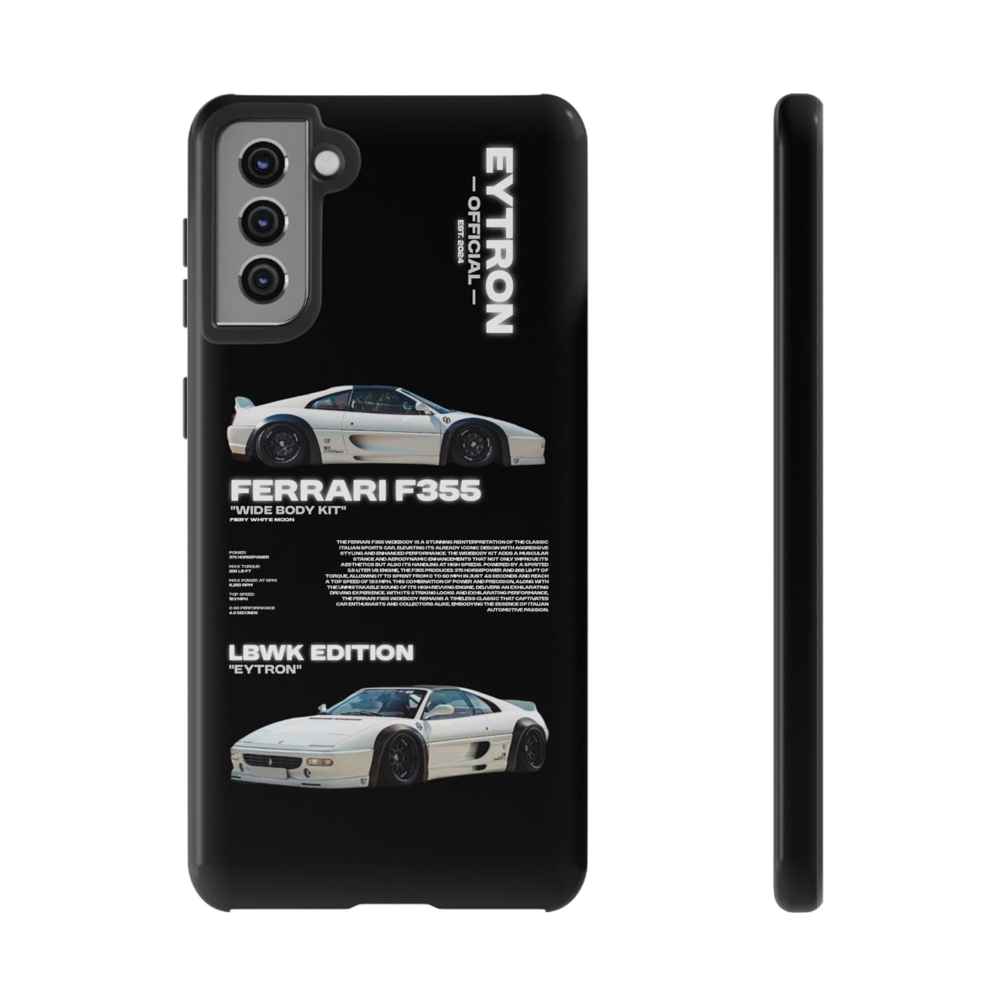 "Fiery White Moon" Sturdy Case