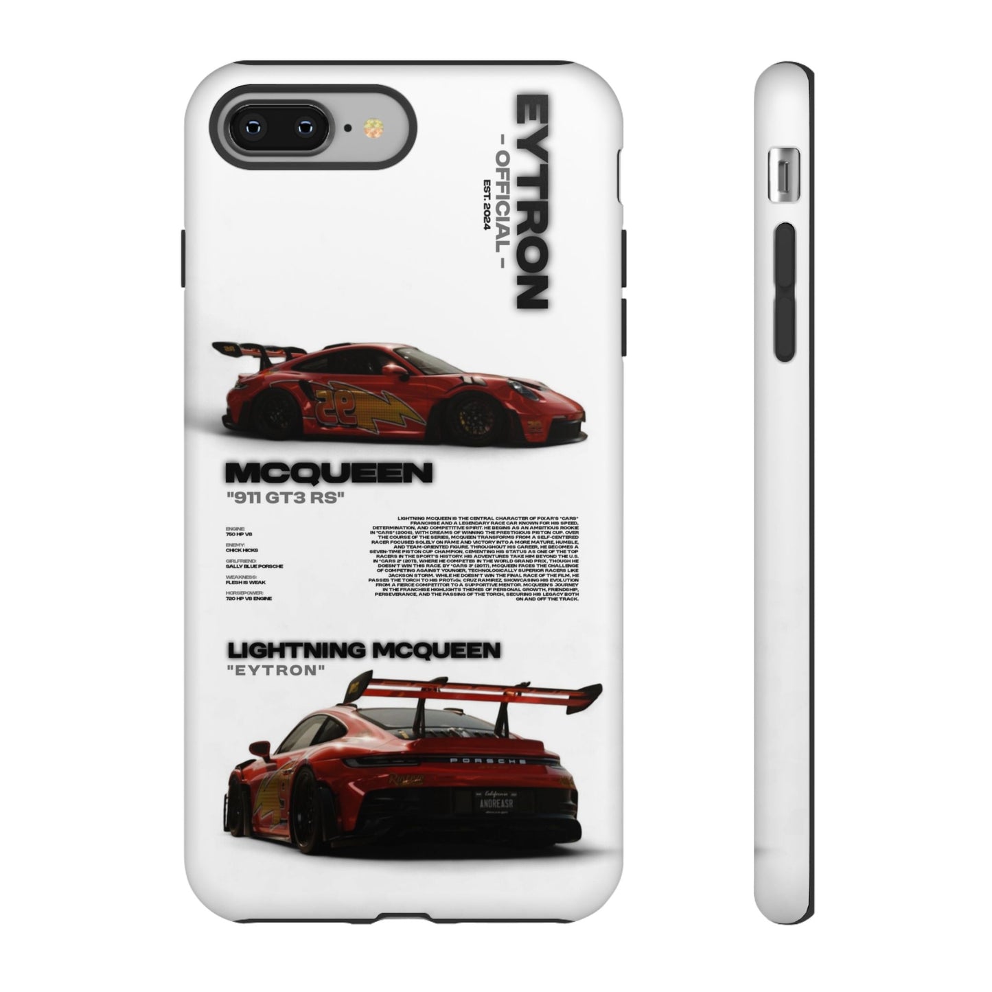 "McQueen" White Tough Case