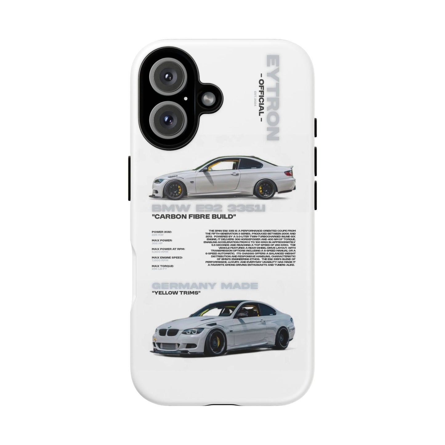 "Carbon E92" Sturdy Case