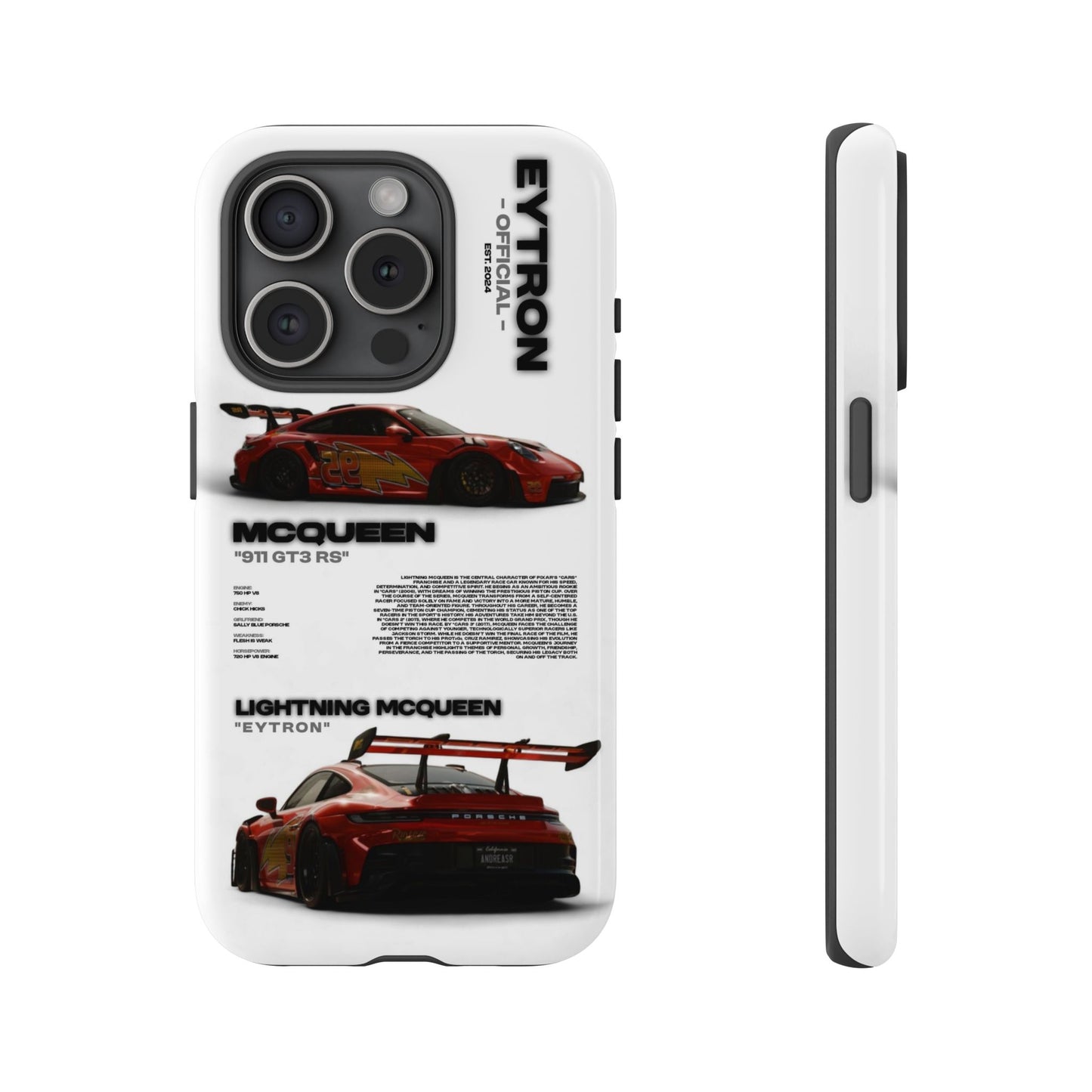 "McQueen" White Tough Case