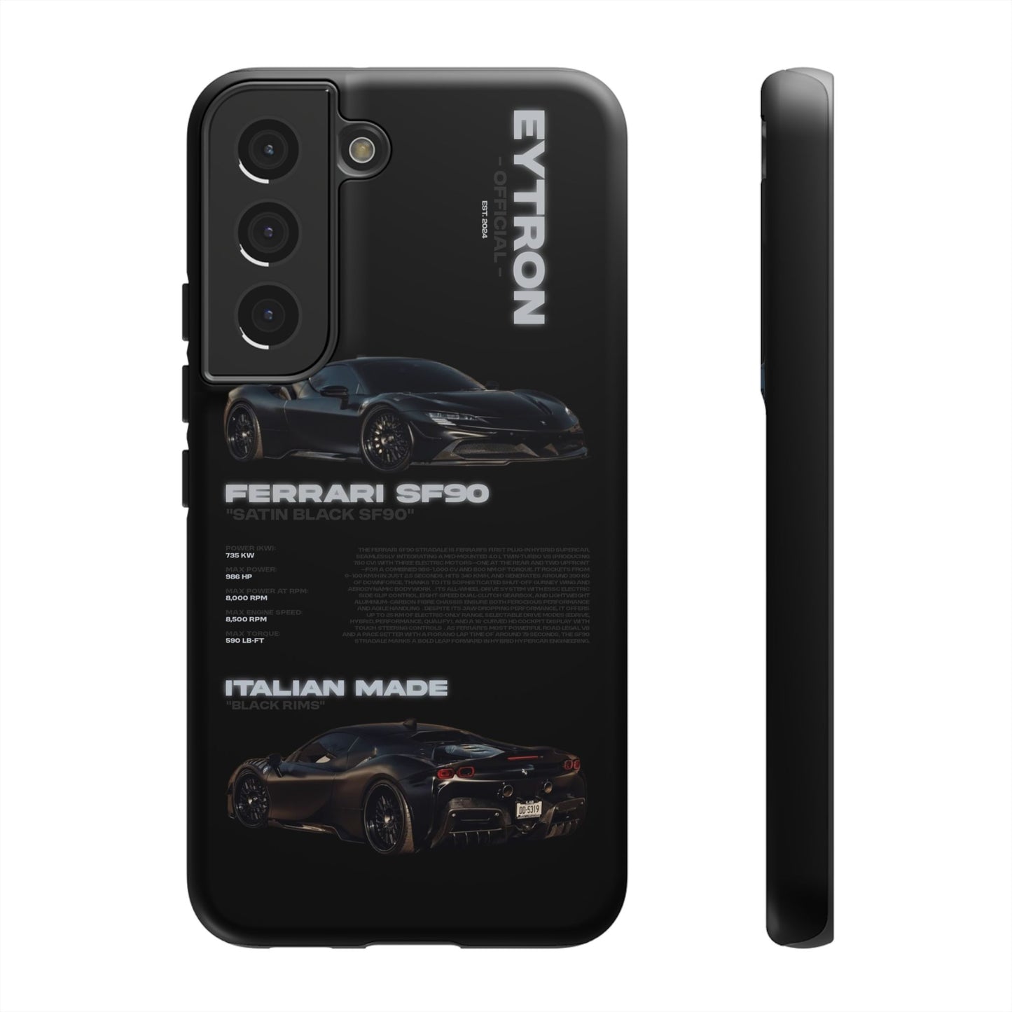 "Satin Black SF90" Sturdy Case