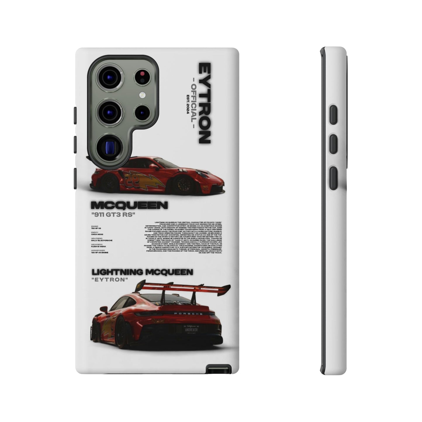 "McQueen" White Tough Case