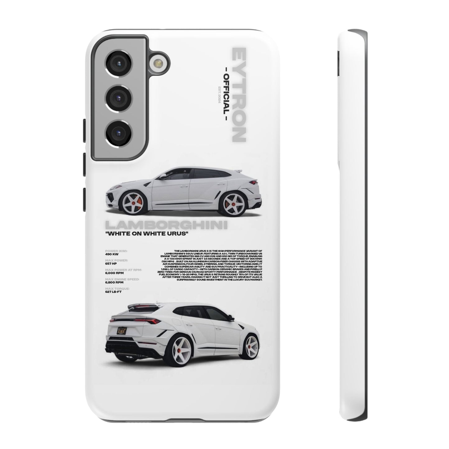 "White On White Urus" Sturdy Case
